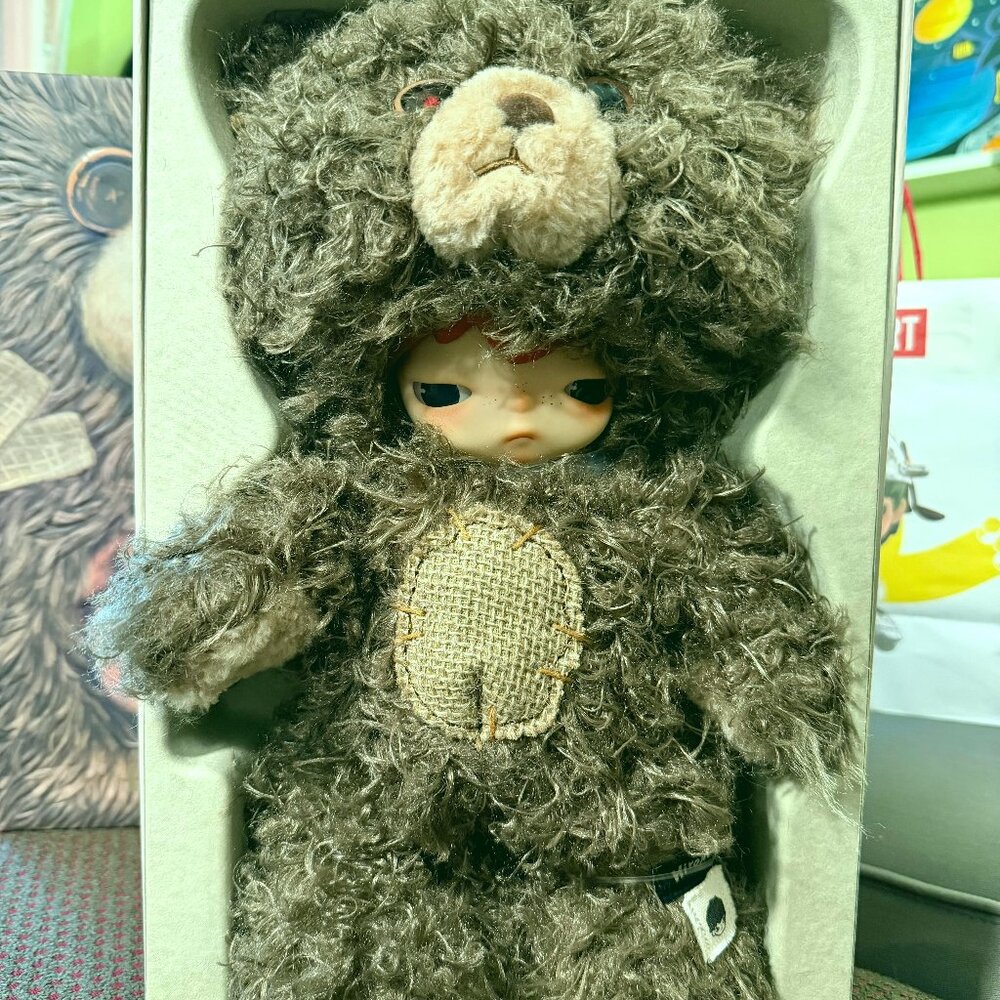 POP MART Hirono Bear Vinyl Plush Doll 15in Collectible NWT Sealed Box